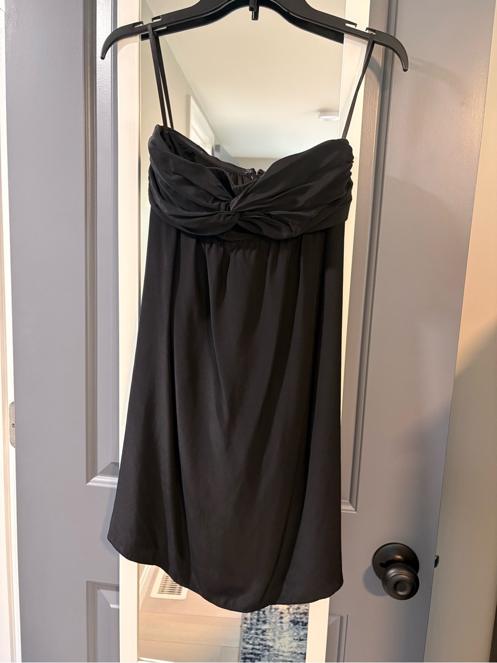 The Limited Black Strapless Twist-Front Cocktail Dress